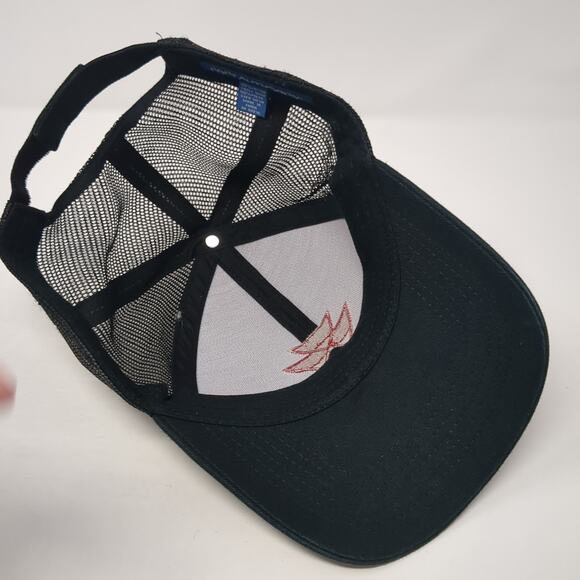 Massey Ferguson Strapback Trucker Hat Black One Size Adjustable Mesh Back - Picture 8 of 10